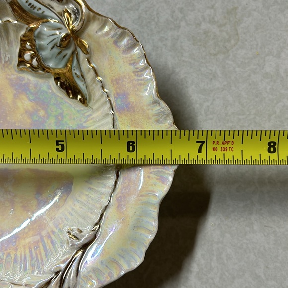 Vintage Mother of Pearl and Gold Dish - Picture 10 of 11